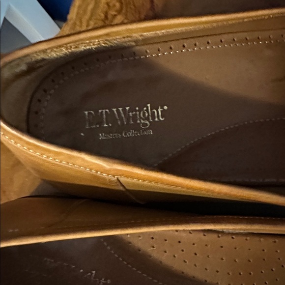 Men\'s E.T. Wright Tan Leather Loafers with Tassels Size 13 D main image 6